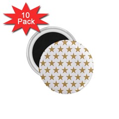 Golden Stars Pattern 1 75  Magnets (10 Pack) 