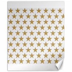 Golden Stars Pattern Canvas 16  X 20  