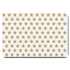 Golden Stars Pattern Large Doormat 