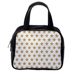 Golden Stars Pattern Classic Handbags (one Side)