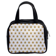 Golden Stars Pattern Classic Handbags (2 Sides)