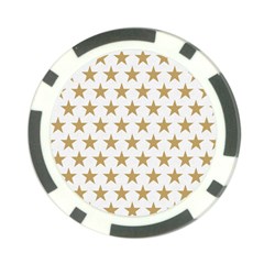 Golden Stars Pattern Poker Chip Card Guards (10 Pack)  by picsaspassion