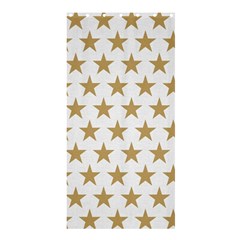 Golden Stars Pattern Shower Curtain 36  X 72  (stall)  by picsaspassion