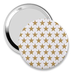 Golden Stars Pattern 3  Handbag Mirrors by picsaspassion