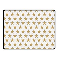 Golden Stars Pattern Double Sided Fleece Blanket (small) 