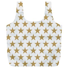 Golden Stars Pattern Full Print Recycle Bags (l) 