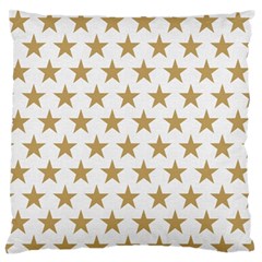 Golden Stars Pattern Standard Flano Cushion Case (two Sides)