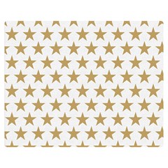 Golden Stars Pattern Double Sided Flano Blanket (medium) 