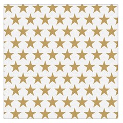 Golden Stars Pattern Large Satin Scarf (square)