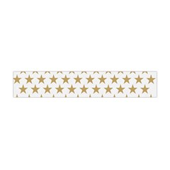 Golden Stars Pattern Flano Scarf (mini)