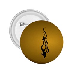 Flame Black, Golden Background 2 25  Buttons