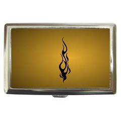 Flame Black, Golden Background Cigarette Money Cases by picsaspassion