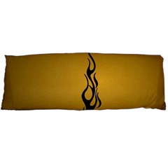 Flame Black, Golden Background Body Pillow Case Dakimakura (two Sides)