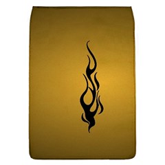 Flame Black, Golden Background Flap Covers (l)  by picsaspassion