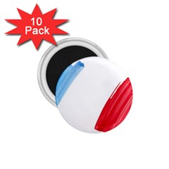 Tricolor Banner France 1 75  Magnets (10 Pack) 