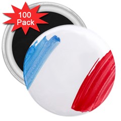 Tricolor Banner France 3  Magnets (100 Pack)