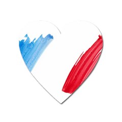 Tricolor Banner France Heart Magnet