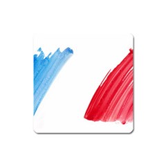 Tricolor Banner France Square Magnet