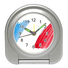 Tricolor Banner France Travel Alarm Clocks