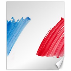 Tricolor Banner France Canvas 8  X 10 