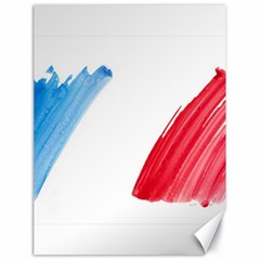 Tricolor Banner France Canvas 18  X 24   by picsaspassion