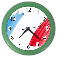 Tricolor Banner France Color Wall Clocks