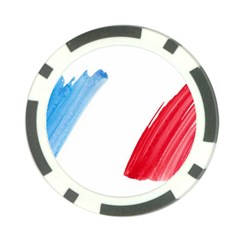 Tricolor Banner France Poker Chip Card Guards