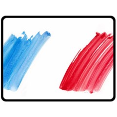 Tricolor Banner France Fleece Blanket (large) 