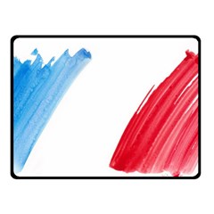 Tricolor Banner France Fleece Blanket (small)