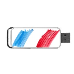 Tricolor Banner France Portable Usb Flash (two Sides) by picsaspassion