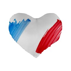 Tricolor Banner France Standard 16  Premium Heart Shape Cushions