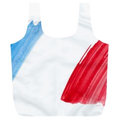 Tricolor Banner France Full Print Recycle Bags (l) 