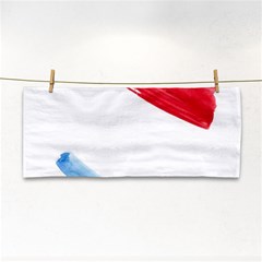 Tricolor Banner Watercolor Painting, Red Blue White Cosmetic Storage Cases