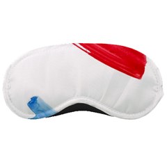 Tricolor Banner Watercolor Painting, Red Blue White Sleeping Masks