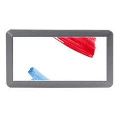 Tricolor Banner Watercolor Painting, Red Blue White Memory Card Reader (mini) by picsaspassion