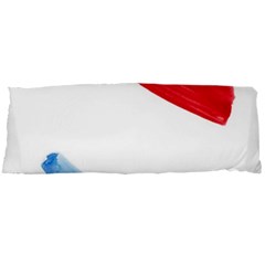 Tricolor Banner Watercolor Painting, Red Blue White Body Pillow Case Dakimakura (two Sides)