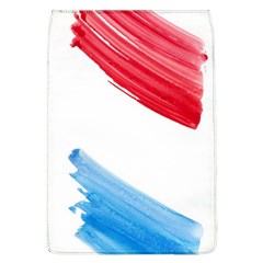 Tricolor Banner Watercolor Painting, Red Blue White Flap Covers (l) 