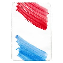 Tricolor Banner Watercolor Painting, Red Blue White Flap Covers (s) 