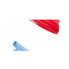 Tricolor Banner Watercolor Painting, Red Blue White Satin Wrap by picsaspassion