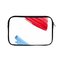 Tricolor Banner Watercolor Painting, Red Blue White Apple Macbook Pro 13  Zipper Case by picsaspassion