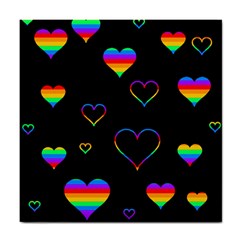 Rainbow Harts Tile Coasters by Valentinaart