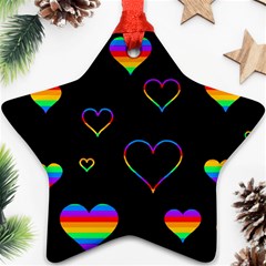 Rainbow Harts Ornament (star) 