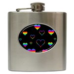 Rainbow harts Hip Flask (6 oz) Front