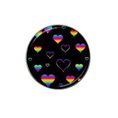 Rainbow Harts Hat Clip Ball Marker