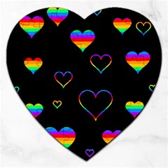 Rainbow Harts Jigsaw Puzzle (heart)