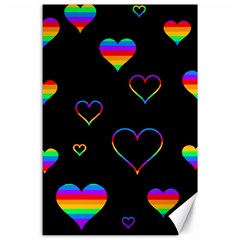 Rainbow Harts Canvas 24  X 36 