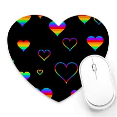 Rainbow Harts Heart Mousepads by Valentinaart