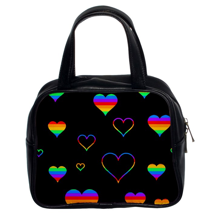 Rainbow harts Classic Handbags (2 Sides)