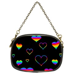 Rainbow Harts Chain Purses (one Side)  by Valentinaart