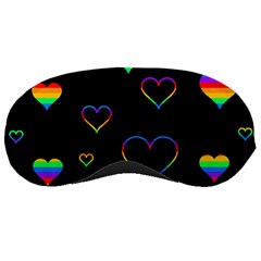 Rainbow Harts Sleeping Masks by Valentinaart